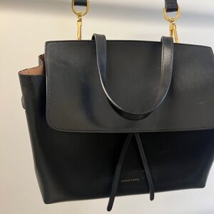 Mansur Gavriel Black Leather Shoulder Bag